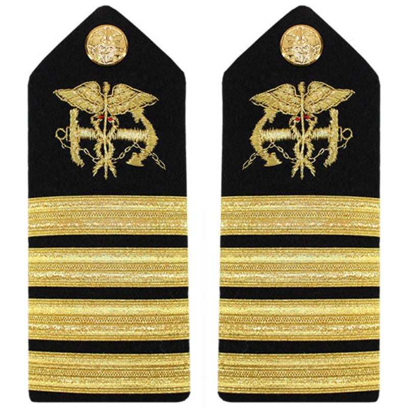 Public Health Service PHS MALE Hard Shoulder Board: Captain