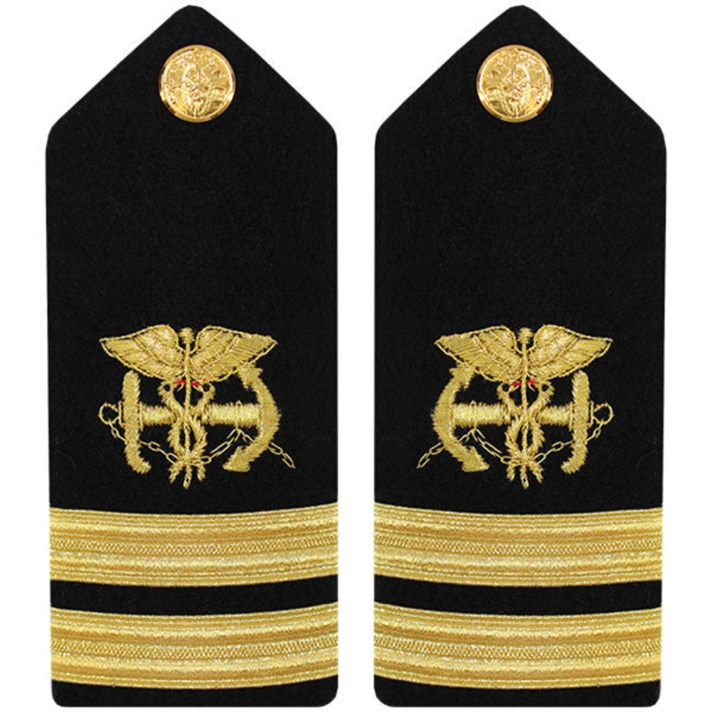Public Health Service PHS MALE Hard Shoulder Board: Lieutenant
