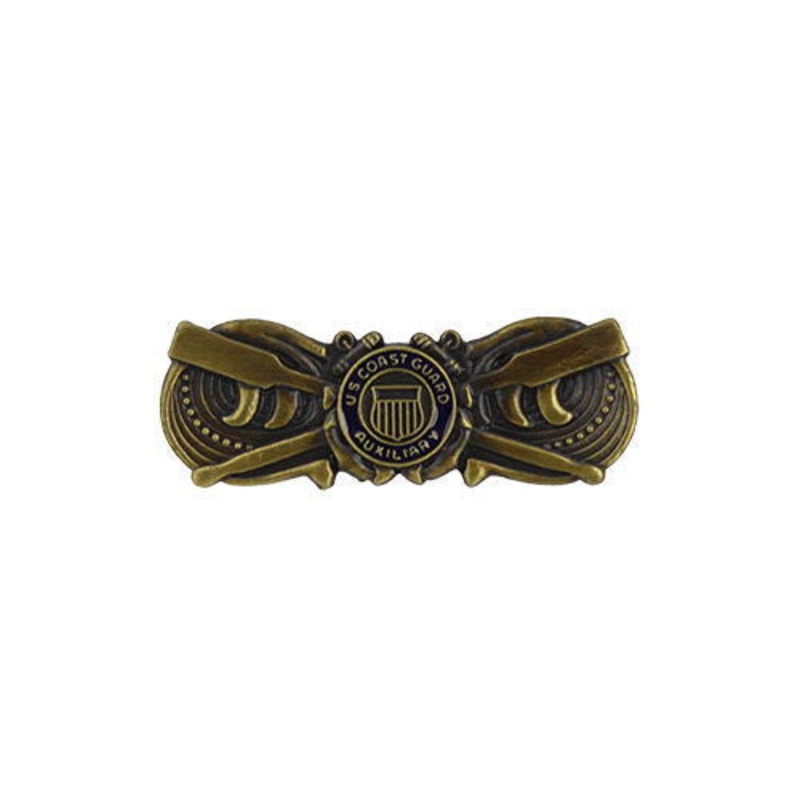 Coast Guard Auxiliary Badge: Coxswain – miniature
