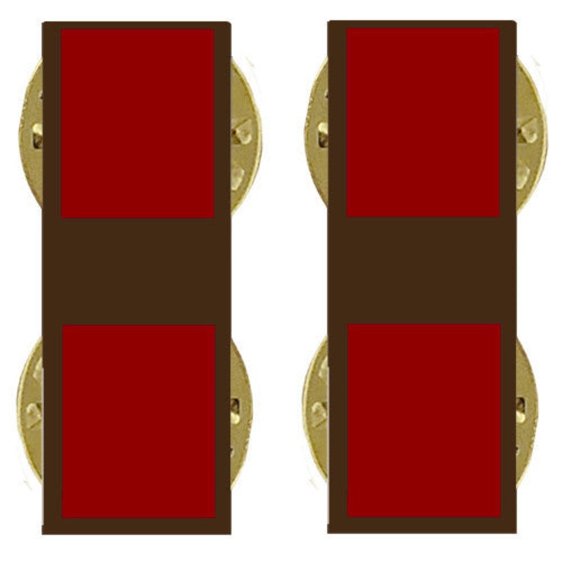 Marine Corps Collar Device: Warrant Officer 1 – subdued metal