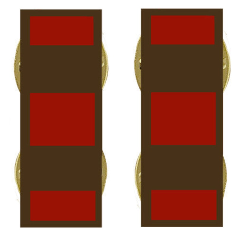 Marine Corps Collar Device: Warrant Officer 2 – subdued metal