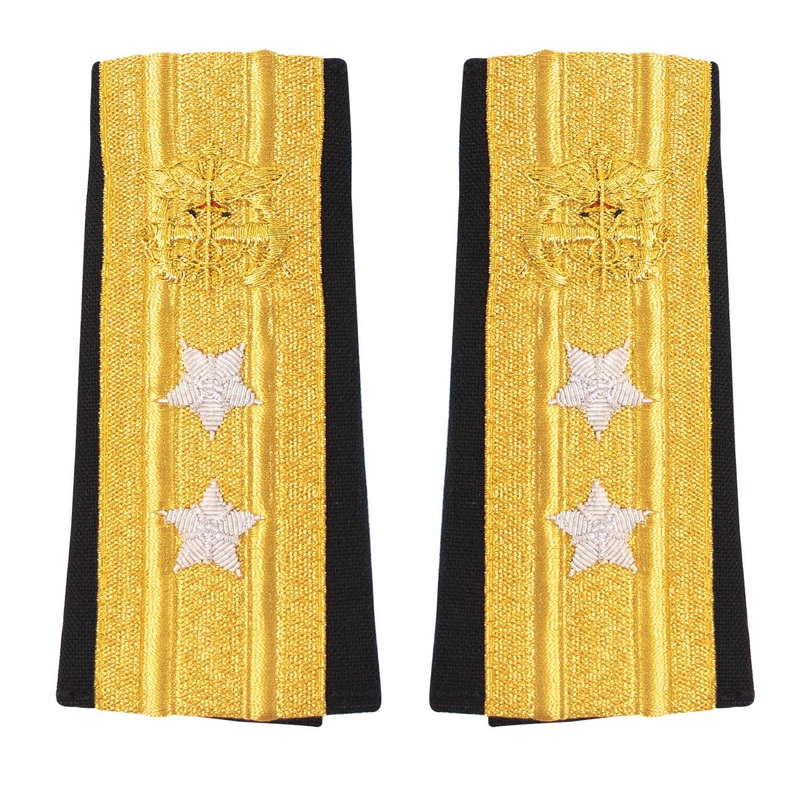 Public Health Service PHS Soft Shoulder Mark: Rear Admiral 2 Star