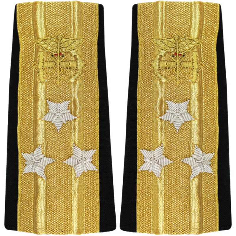 Public Health Service PHS Soft Shoulder Mark: Vice Admiral 3 Star