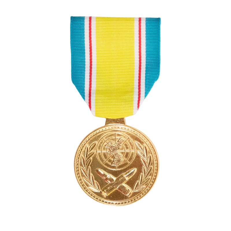 Full Size Medal: Republic of Korea War Service,  24k Gold No Device 24k Gold Plated