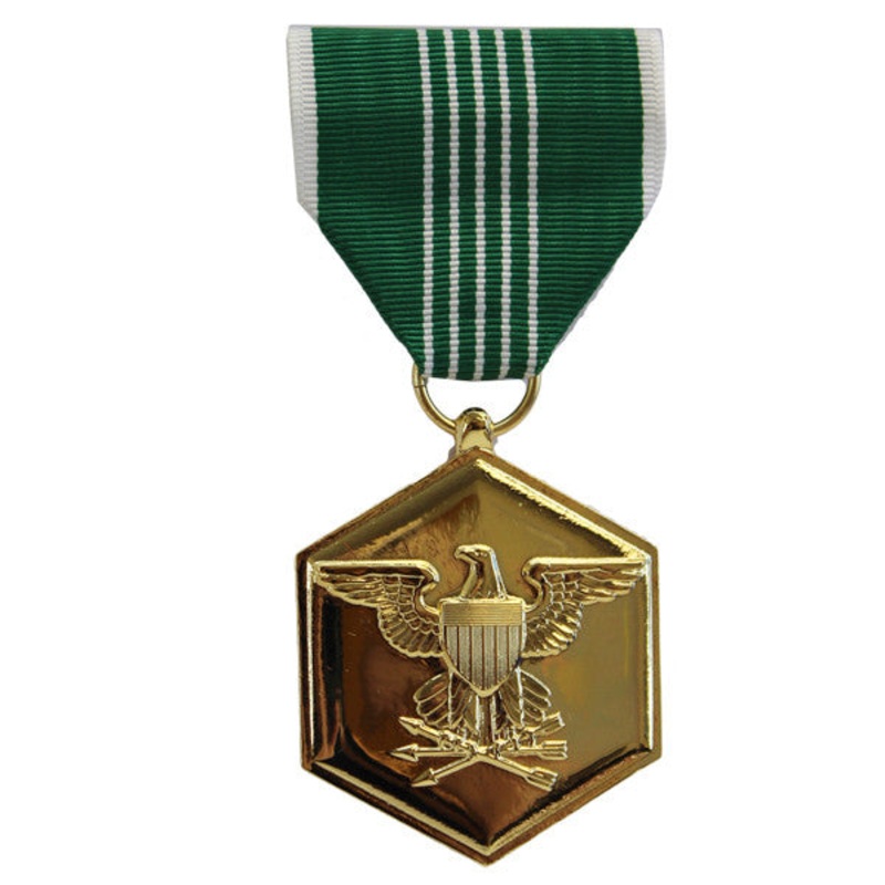 Full Size Medal: Army Commendation – 24k Gold Plated