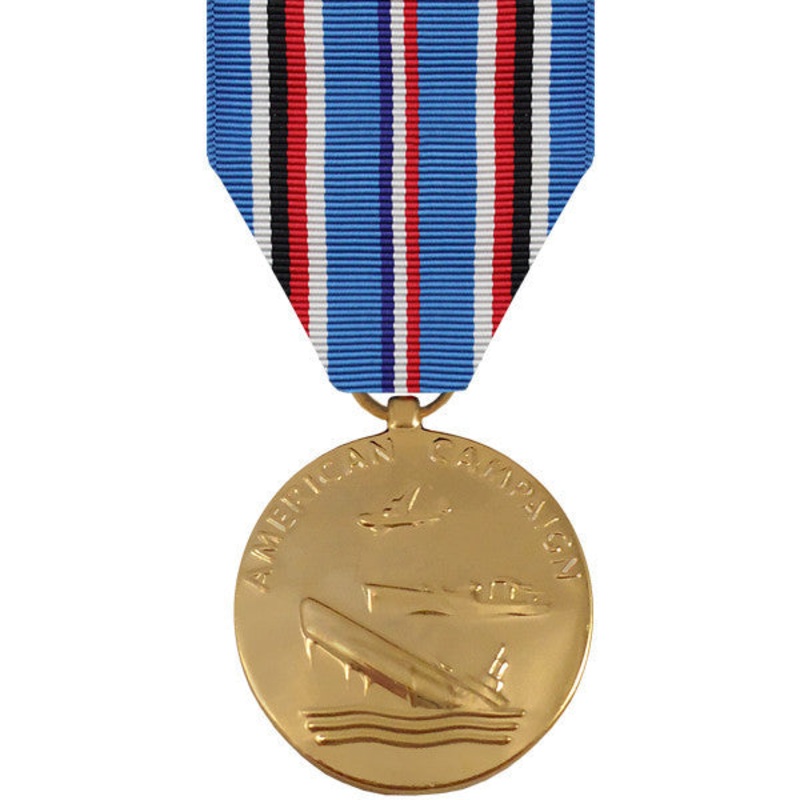 Full Size Medal: American Campaign – 24k Gold Plated