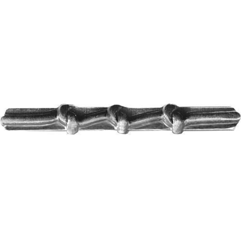 Army miniature Medal Attachment: Good Conduct – 3 knot, silver oxidize