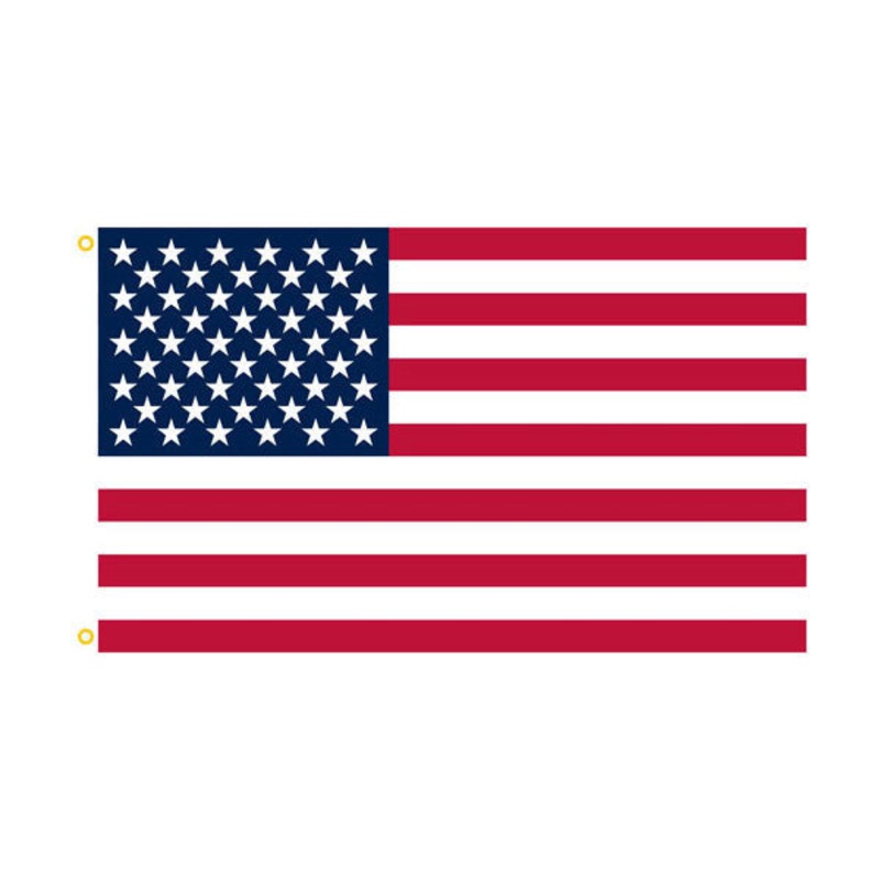 American Flag: United States of America – Nylon w/embroidered stars 3′ X 5′