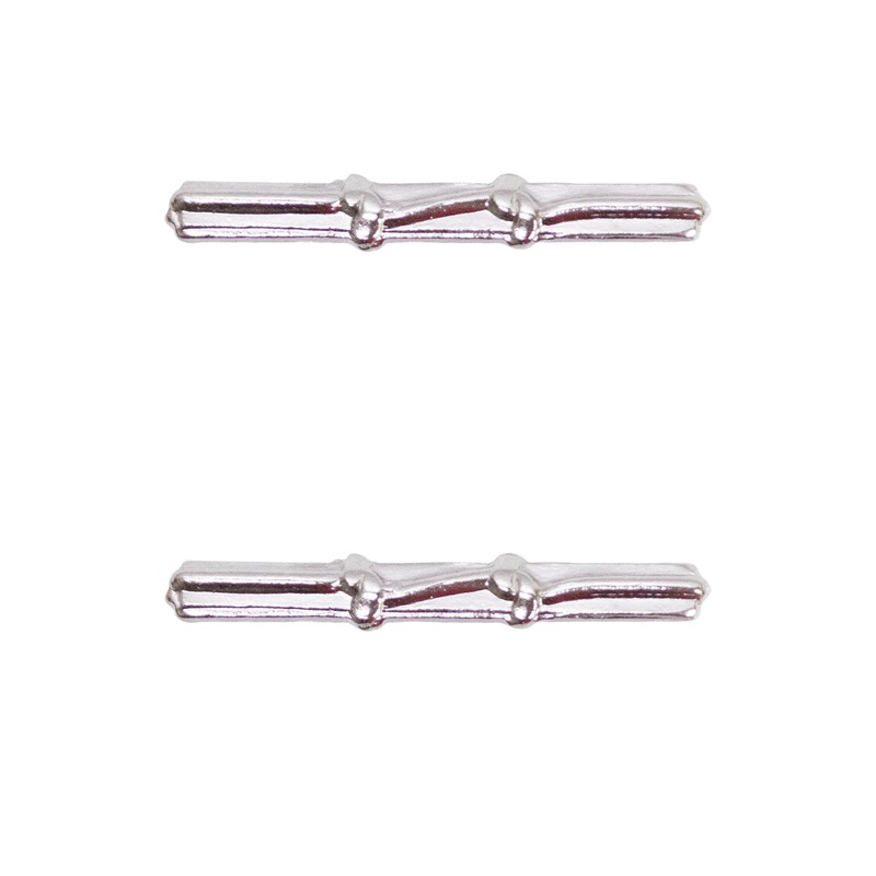 Army Ribbon Attachments: Good Conduct – 2 knot, silver oxidize