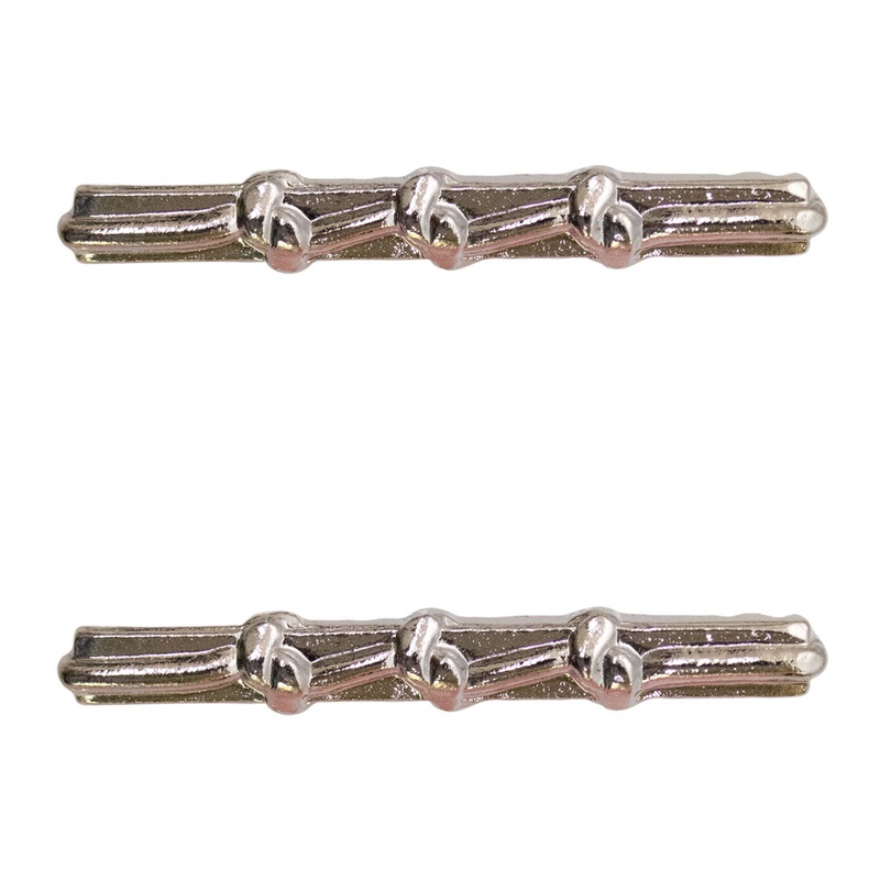 Army Ribbon Attachments: Good Conduct – 3 knot, silver oxidize