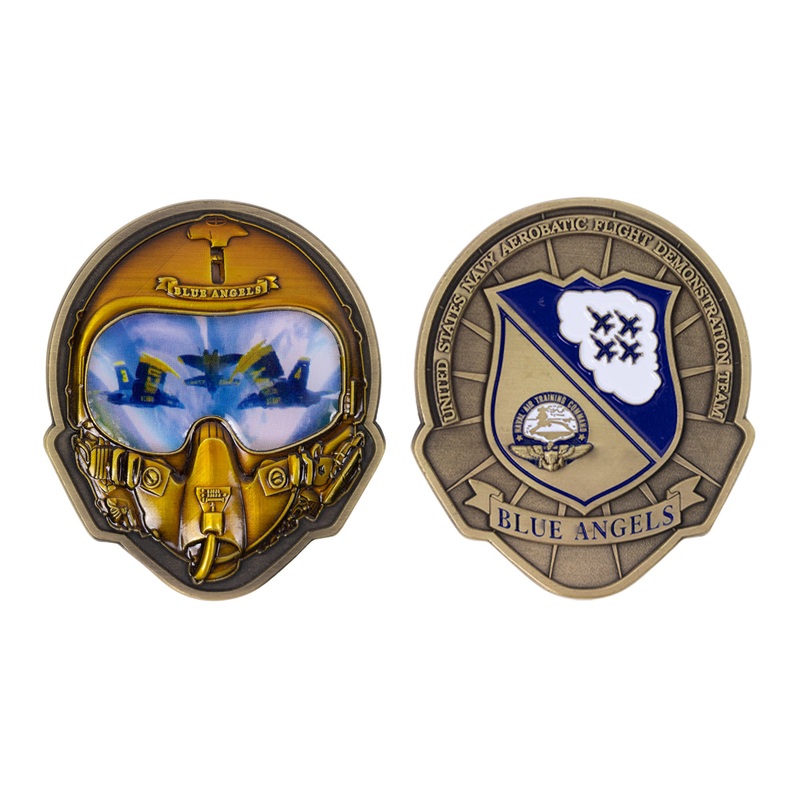 Coin: Blue Angels Helmet
