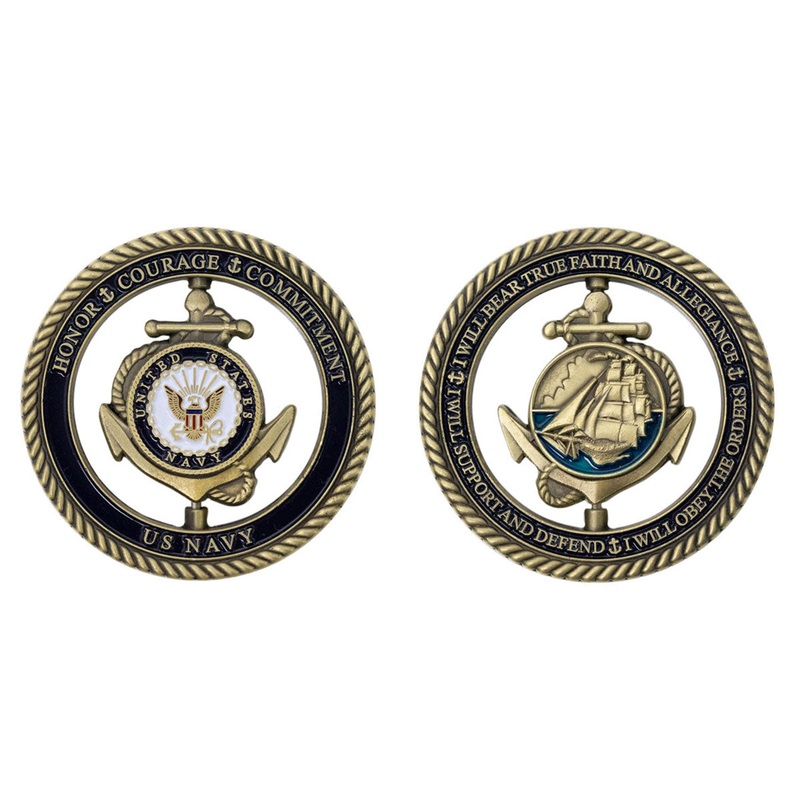 Coin: Navy Core Values – Spinner