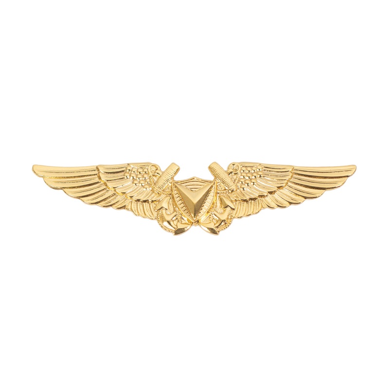Marine Corps Badge: Unmanned Aircraft Systems (UAS) Officer Regulation Size – 24K Gold Plated