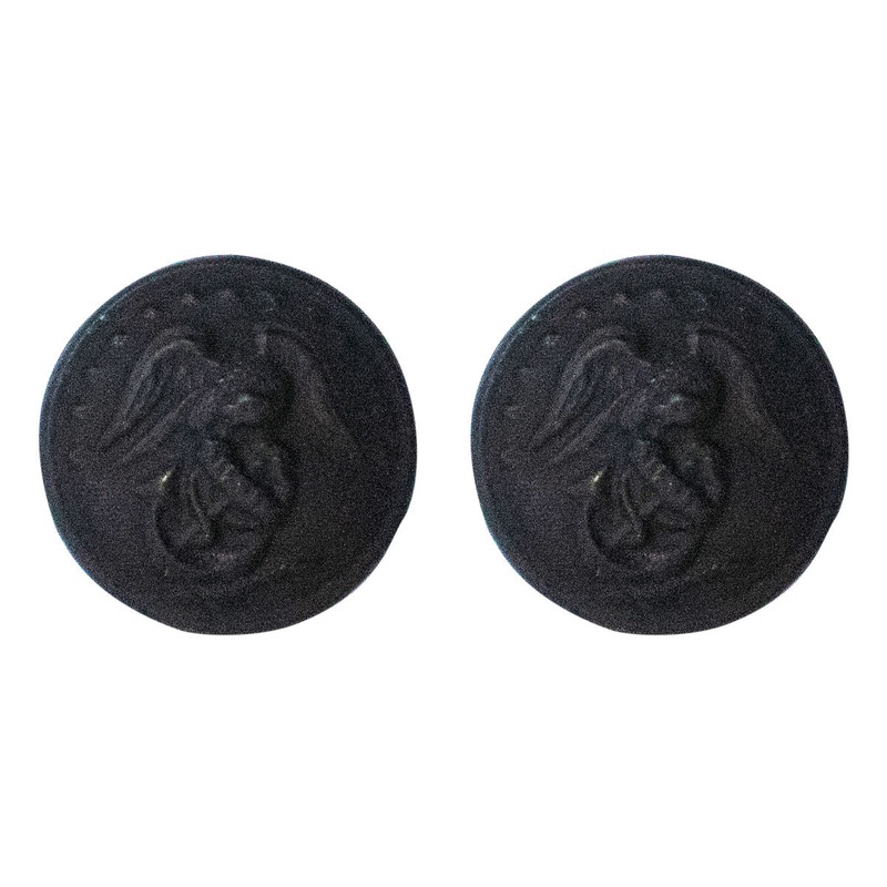 Marine Corps Button: 27 Ligne Screw Back – black buttons