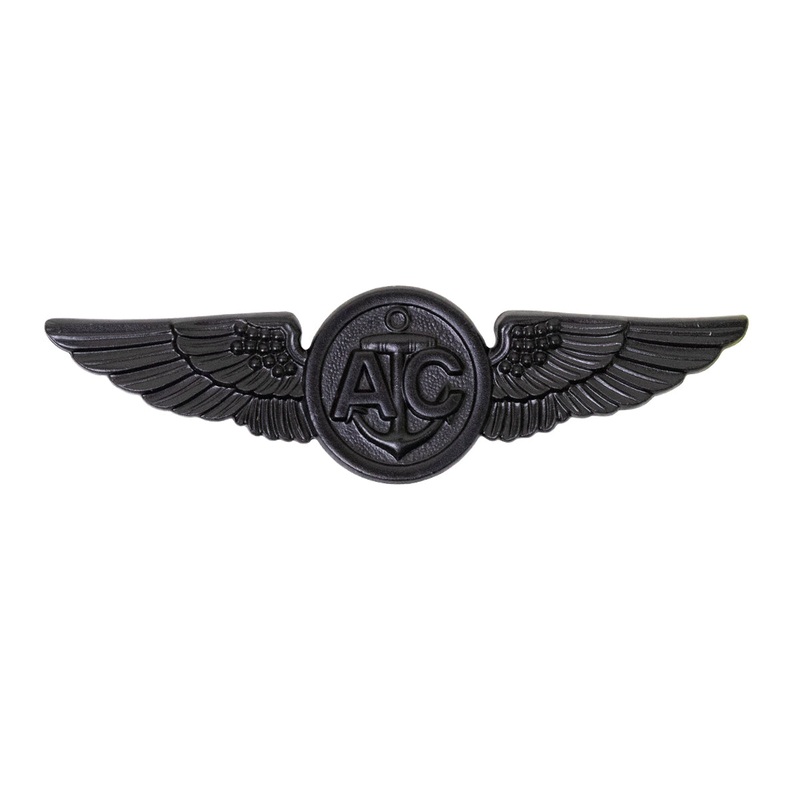 Badge: Aircrewman – regulation size, black metal (NON-RETURNABLE/NON-REFUNDABLE)