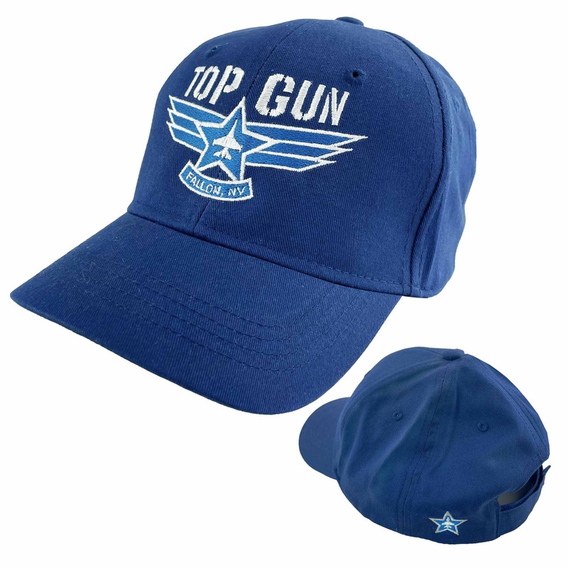 Top Gun Shield Ball Cap with Adjustable Strap – Blue