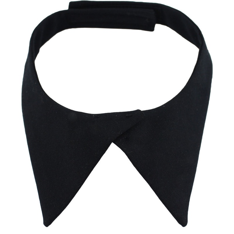 Neck Tab: Female with hook closure – black