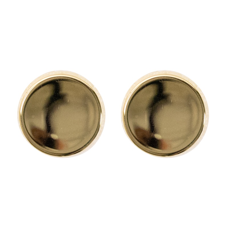 Cuff Links – concave 22k gold