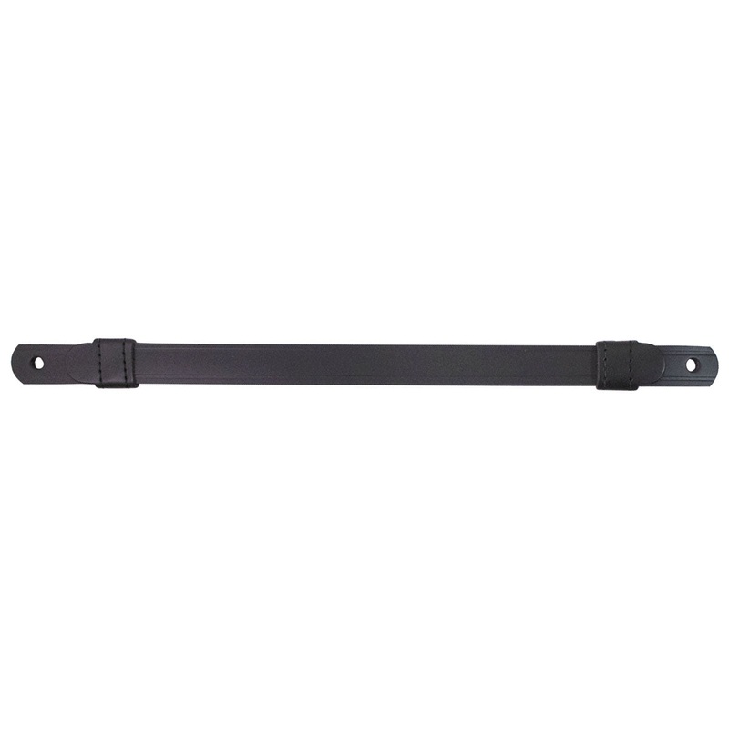 Cap Strap: Front Black cowhide
