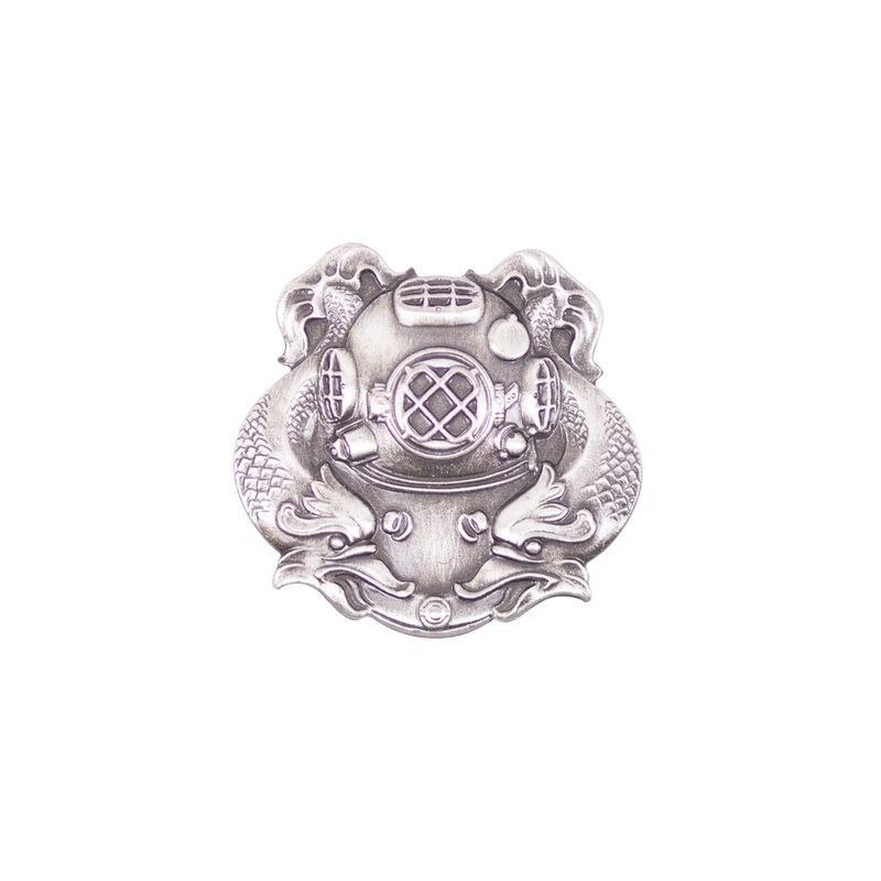 Dress Badge: Diver First Class – miniature, oxidized