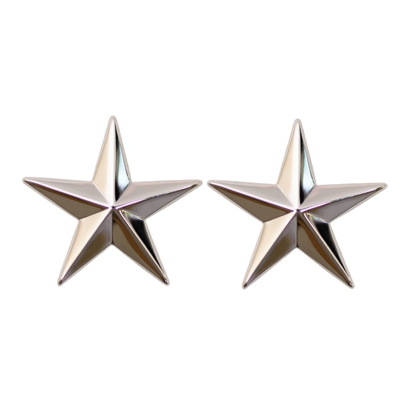 Officer Stars: Brigadier General nickel plated 1