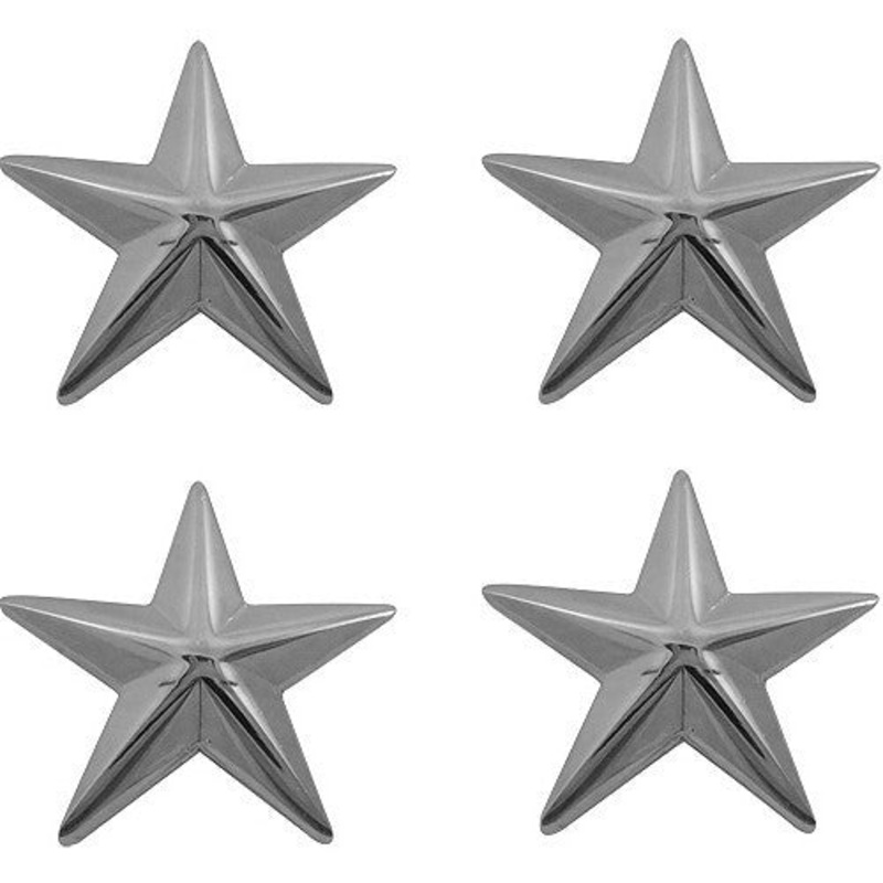 Officer Stars: nickel plated 1