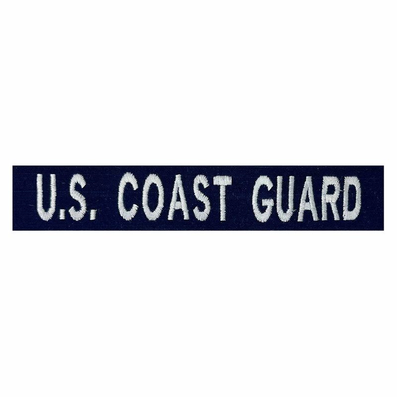 Coast Guard Tape: US Coast Guard – white embroidered on Ripstop