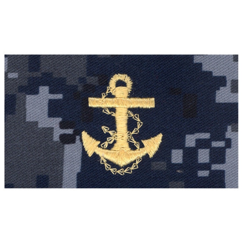 USNSCC / NLCC – Midshipman Collar Device on Blue Digital Embroidered