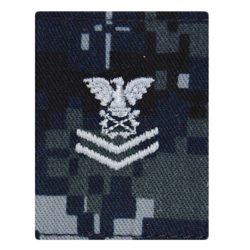 USNSCC / NLCC – PO2 with (2 Stripes) Parka Tab Blue Digital Embroidered