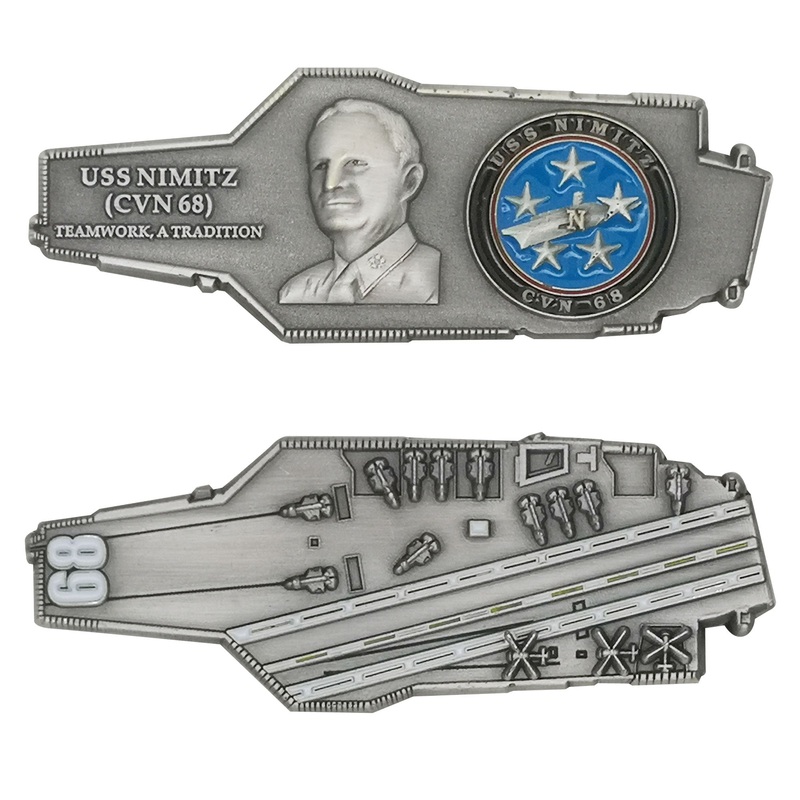 Coin: 3 USS Nimitz CVN-68 – Carrier Shape