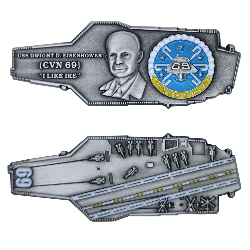 Coin: 3 USS Dwight D. Eisenhower CVN-69 – Carrier Shape