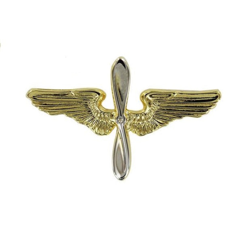 Air Force Academy Cap Device 3 : Gold Wings and Silver Propeller