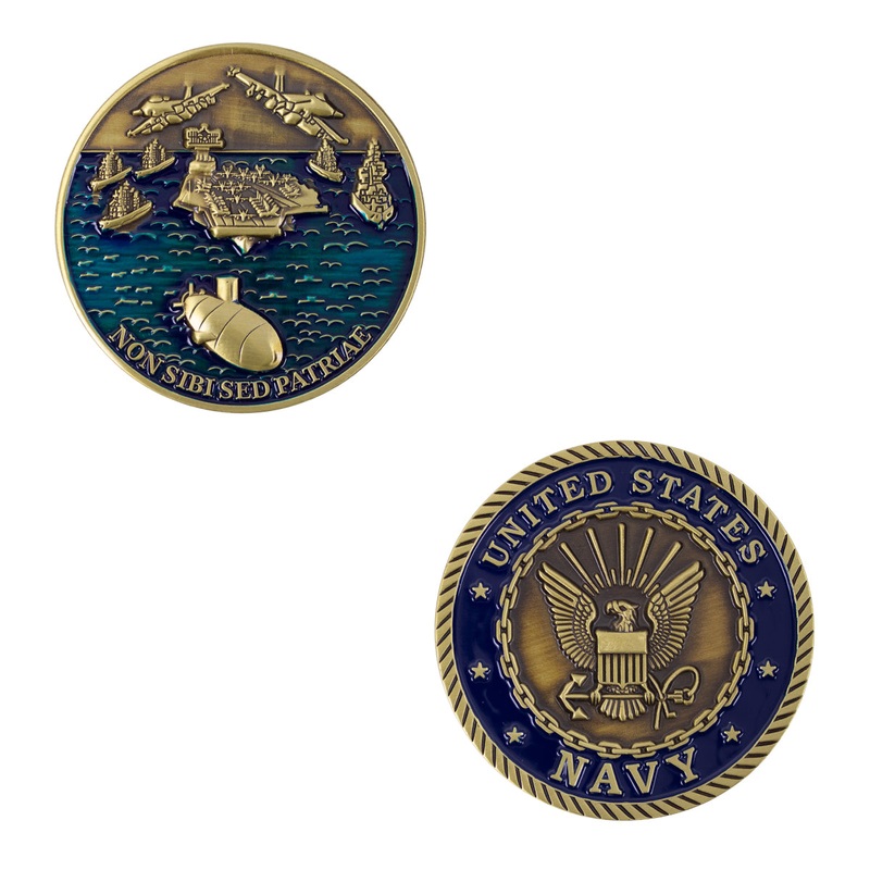 Coin: 2 US Navy Theme – Non Sibi Sed Patriae