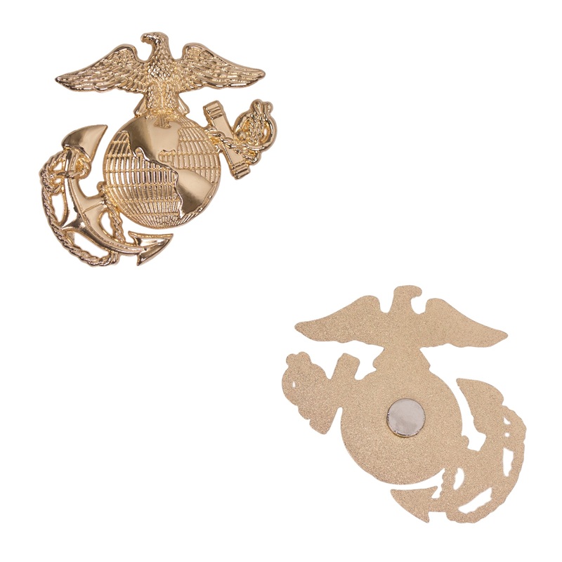 Coin 2.5 Magnet: Marine Corps Eagle, Globe and Anchor – Gold