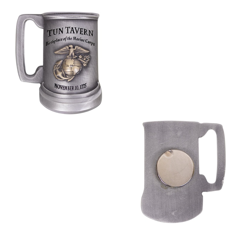 Coin 2 Magnet: Marine Corps Tun Tavern Antique Silver