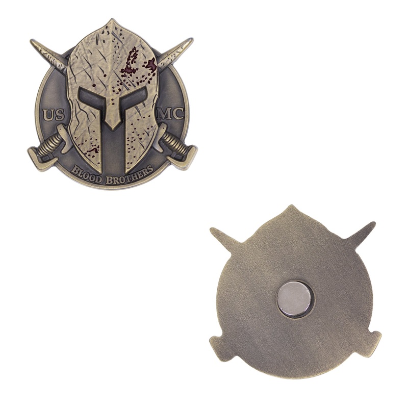 Coin 2 Magnet: USMC Spartan Blood Brothers