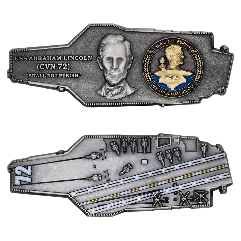 Coin: 3 USS Abraham Lincoln CVN-72 – Carrier Shape