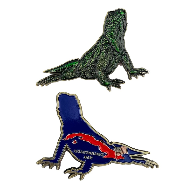 Coin 3: Navy Guantanamo Bay – Iguana Up Shaped