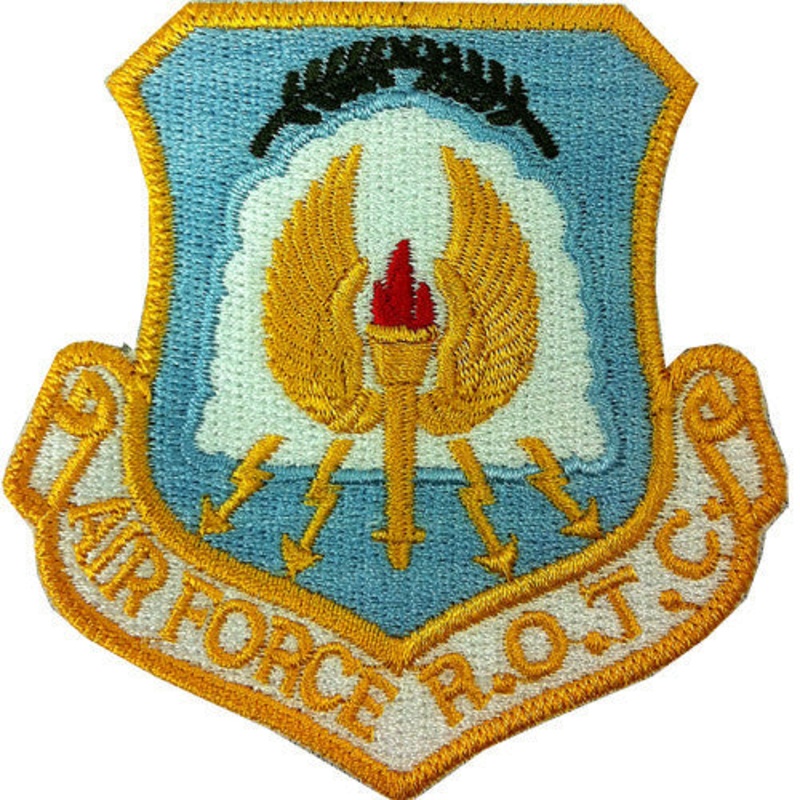 Air Force Patch: Air Force ROTC with Hook  – color