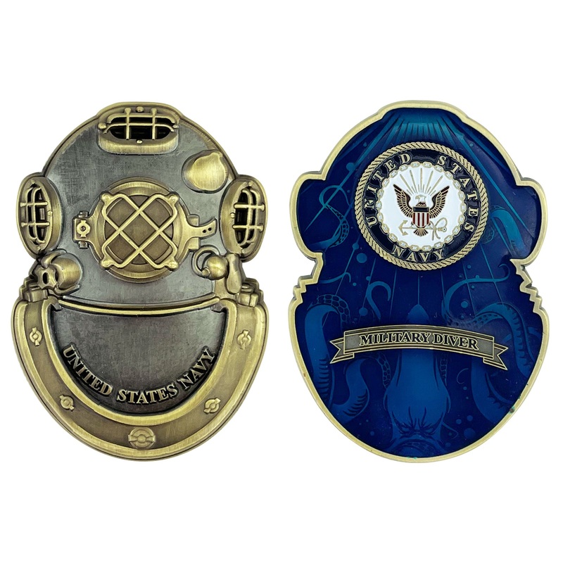 Coin 2 1/2: Navy Diver Helmet