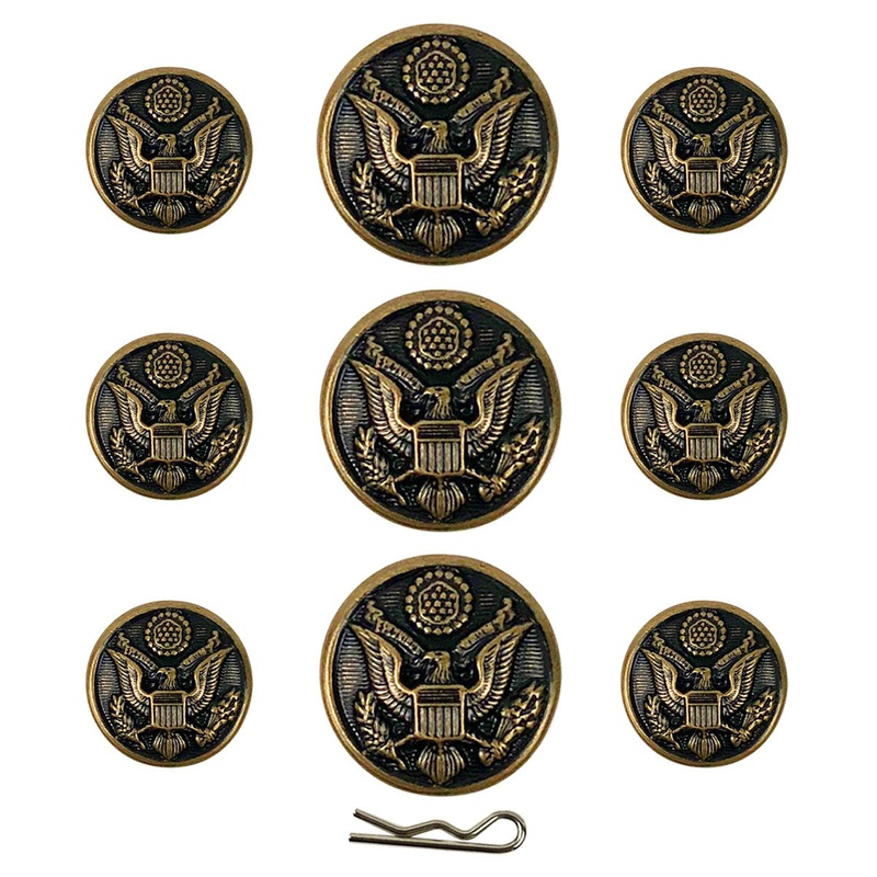 Army AGSU Button Set: Eagle 3-36 Ligne and 6-25 Ligne Male