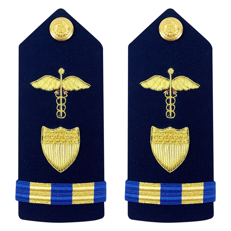 Coast Guard Shoulder Board: Warrant Officer 2 Medical Administration – Male