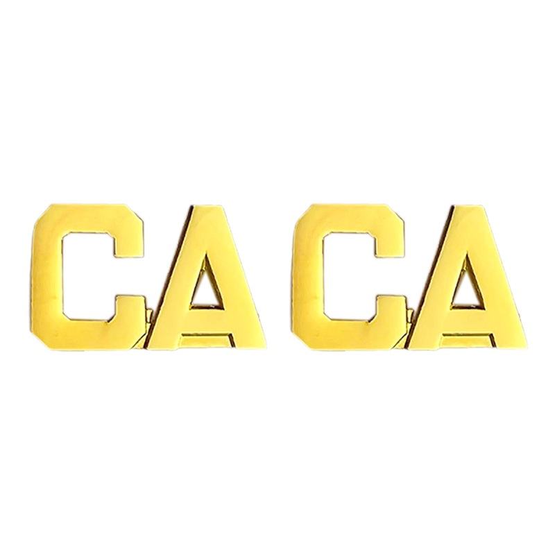 California National Guard Officer Branch of Service Collar Device: CA Letters