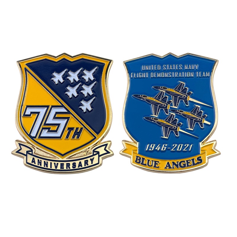 Coin 2.25: Blue Angels 75th Anniversary Shield
