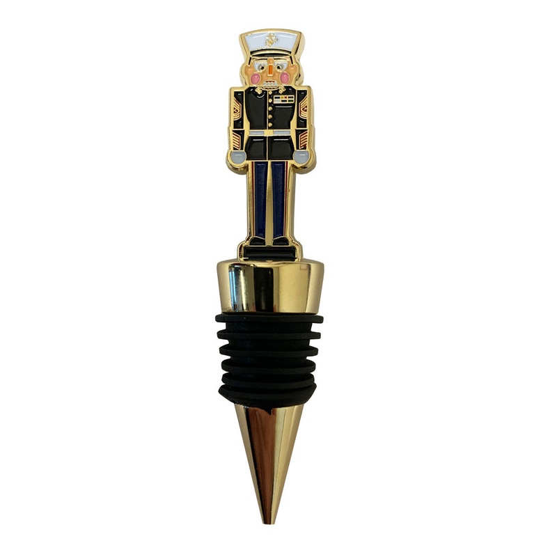 USMC Nutcracker Wine Stopper: 3.75 Master Sergeant