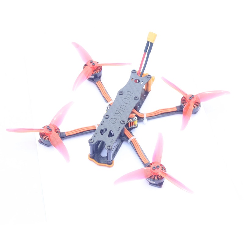 QWinOut Xy-4 Quadcopter RC Drone Frame Kit with F4 OSD Flight Control + 2004 2900KV Motor+ 4023 Propeller (No Camera, video transmission)