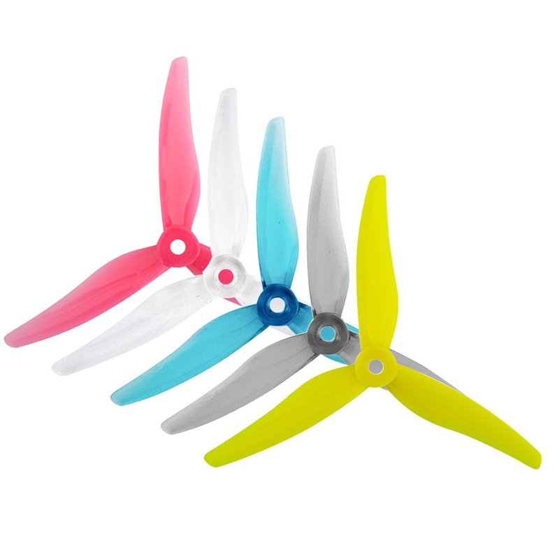 10 Pairs Gemfan 51466 5inch 3 blade/ Tri-blade Propeller CW CCW Props 20pcs Compatible Xing 2207 2208 2205-2306 Brushless Motor for FPV RC Racing Drone DIY Quadcopter Kit