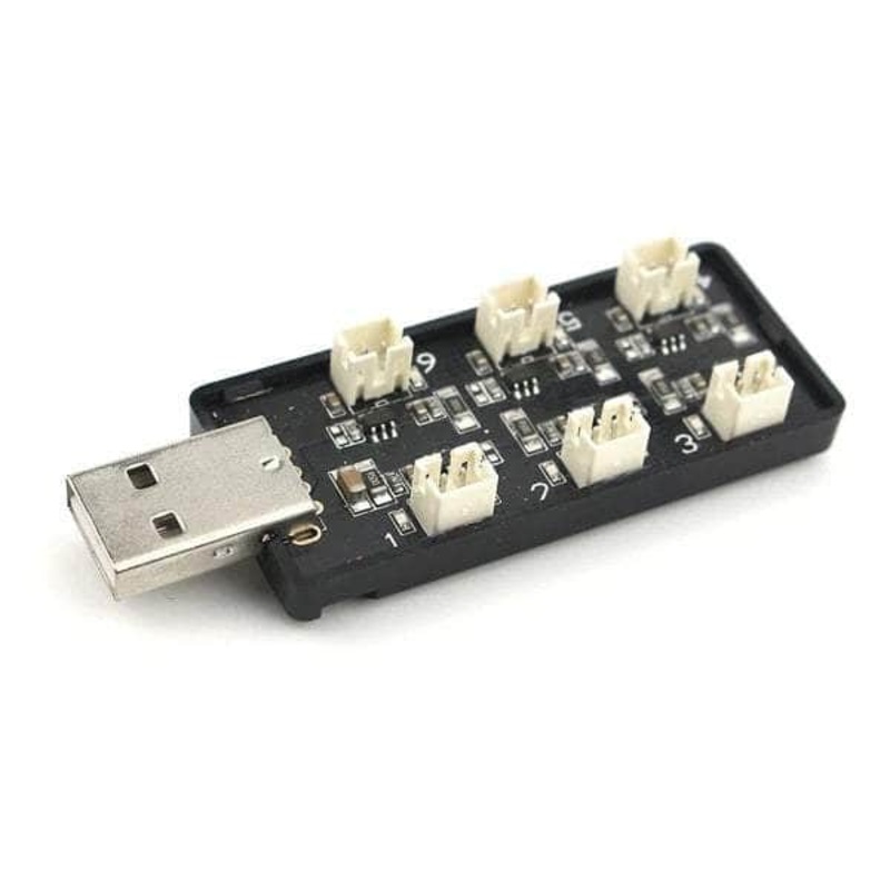 Emax Charger 6-Port 1S LiPo USB PH2.0 for Tinyhawk/Nanohawk Drones